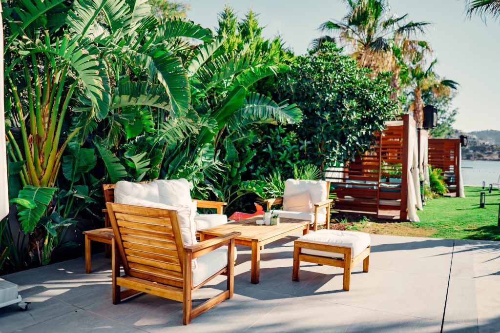 Small patio greenary