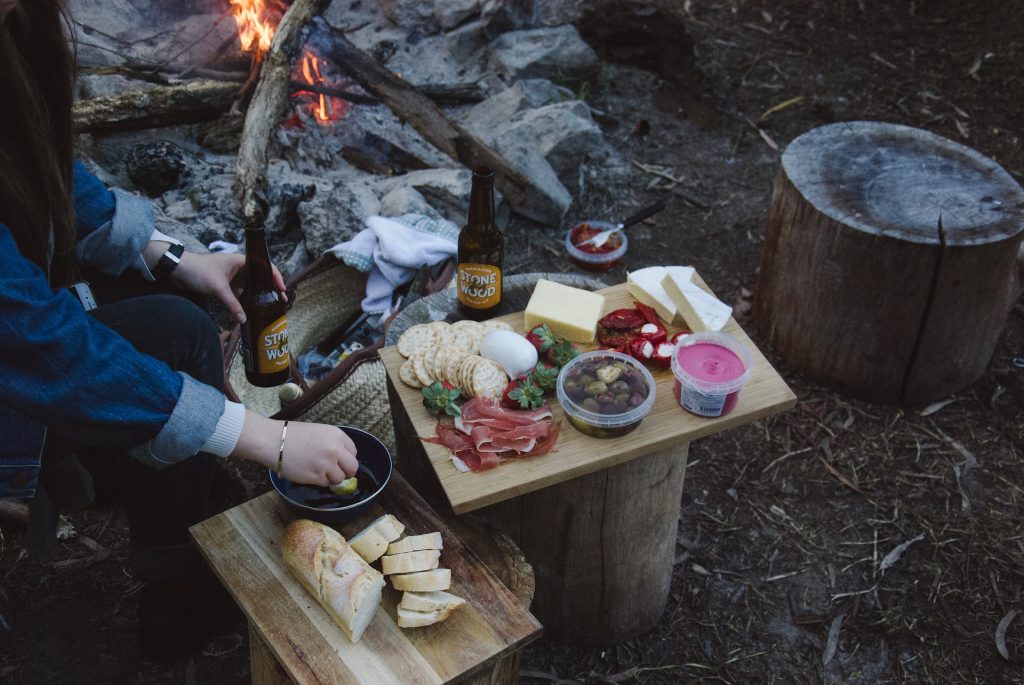 Camping cooking and food