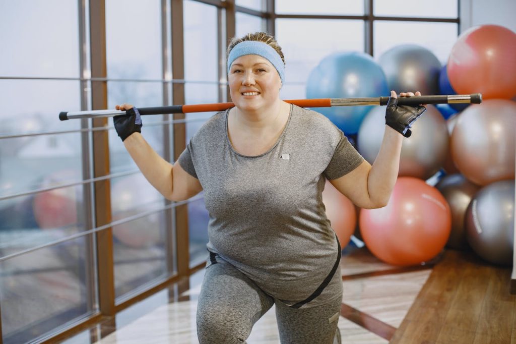 plus size woman gym clothing