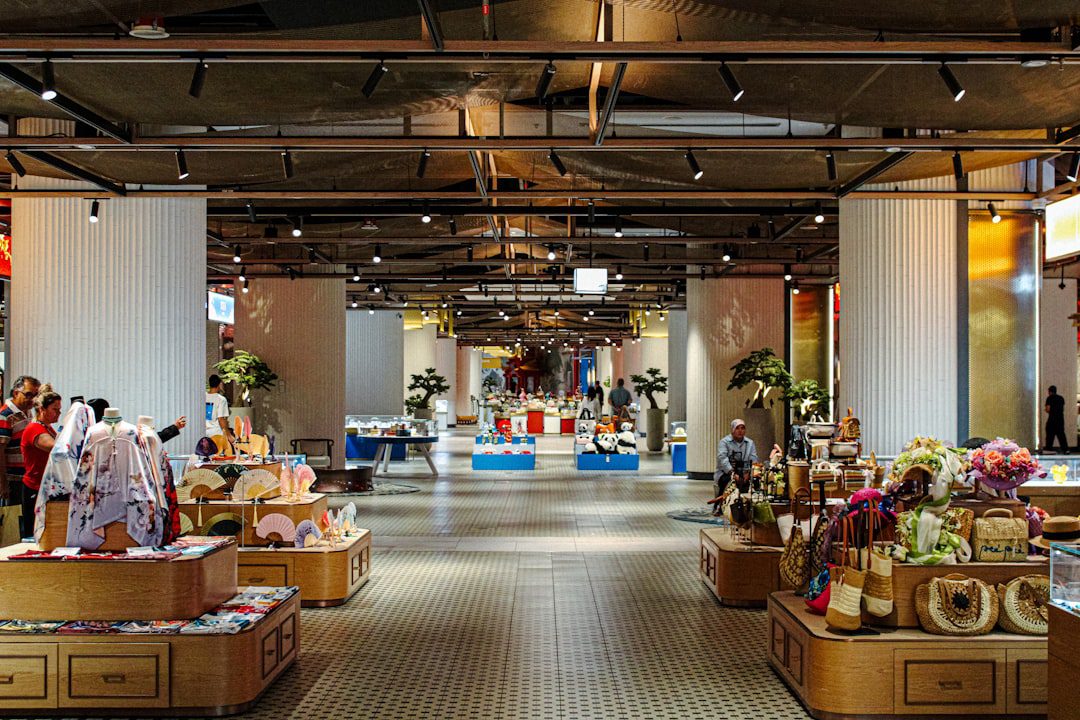 Luxury department store fashion display